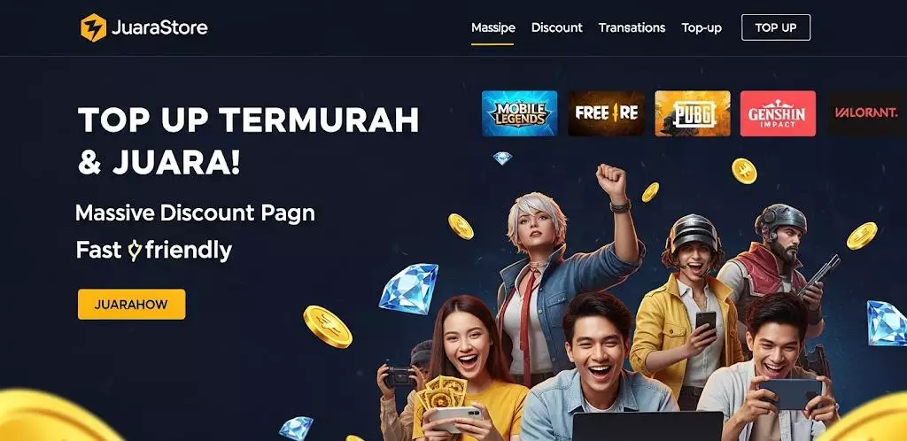 Terkuak! 3 Rahasia JuaraStore Bikin Top Up Game Kamu Jauh Lebih Hemat